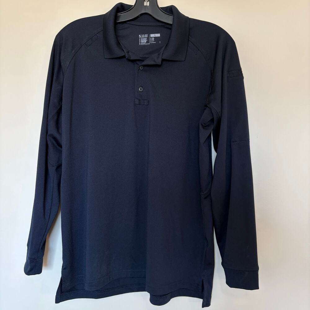 5.11 Tactical Long Sleeve Polo Navy Size Large